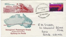 FDC TPO 2000 AUSTRALIA RAILWAY