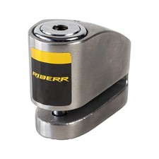 Riderr Micro Lock Silver Motorcycle Disc 6mm Security