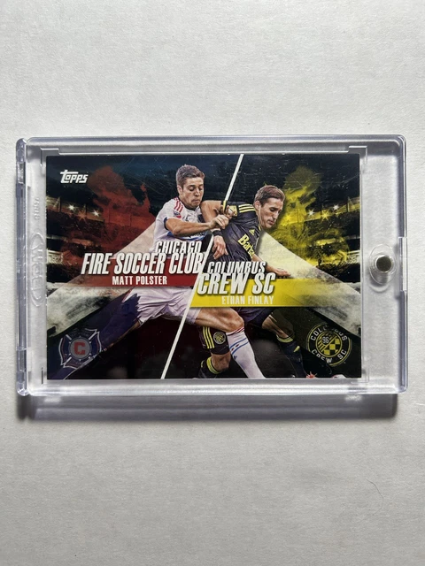 2016 Topps MLS Matt Polster/Ethan Finlay Chicago Fire/Columbus Crew 1/1