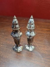vintage LaFrance silver-plated salt and pepper shakers made in the USA.
