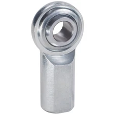 QA1 C Series 2-Pc Rod End-Female/Left Hand-.375in Bore x 3/8-24-Carbon Steel