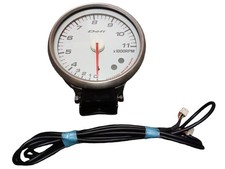 Defi-link Meter 115mm Tachometer 11000rpm White Dial Jdm Gauge R34 S15 Rx7 Fd 86