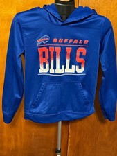 Buffalo Bills Hoodie Youth Large NFL Team Apparel Blue Red White Colorblock L