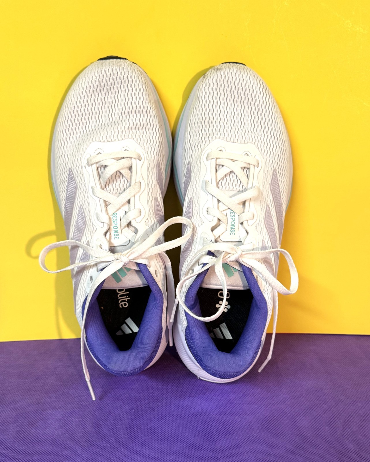 - White W/purple - Size 8.5 (preowned)
