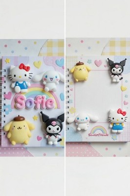 Personalisiertes A5 Spiral Notizbuch - Individuelles Hello Kitty mit Namen
