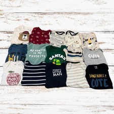 0-3 Month Baby Bodysuit Bundle   15 Long Sleeve Bodysuits Lot