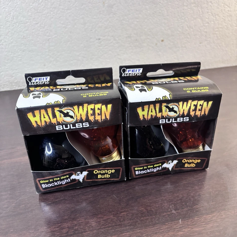 Feit Electric Blacklight & Orange Halloween Party Light Bulbs 75W 25W - 2 Pack - Image 4 of 4
