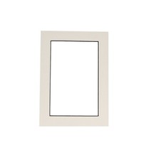 White Photo Mat with Black Core 16x20 for 8x10 Photos - Fits 16x20 Frame