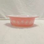 Pyrex Pink Daisy 043 1  1/2 Qt Oval Casserole Vintage & Rare