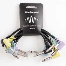 6 Pieces Guitar Pedal Cable Cable Metal Plugs Pedal Cable Set