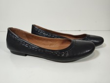 Frye & Co Toshia Leather Ballet Flats Women's 9.5 M Black 3479253