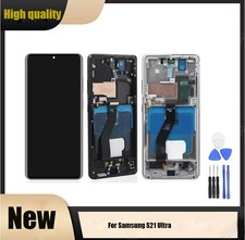 OLED LCD Display For Samsung Galaxy S21 Ultra Touch Screen Digital Frame HAU