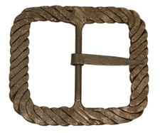 2" Square Twisted Hand-Forged Buckle - 3" overall size, 2" inside opening 