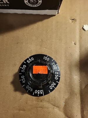 ROBERTSHAW BLACK CONTROL KNOB OFF NUMBERS 150-550F MARKING FOR OVEN THERMOSTAT