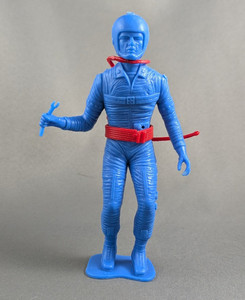 MPC 5" Spaceman Astronaut Blue Plastic Vtg 1960s Space Playset Figure