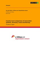 Anonym | Country Level Comparison Of Innovation Systems. Germany, Israel And...