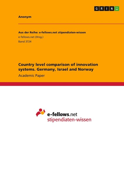 Anonym | Country Level Comparison Of Innovation Systems. Germany, Israel And...-image