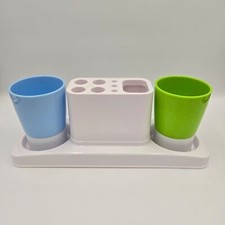 Toothbrush Holder Bathroom Organizer Cups