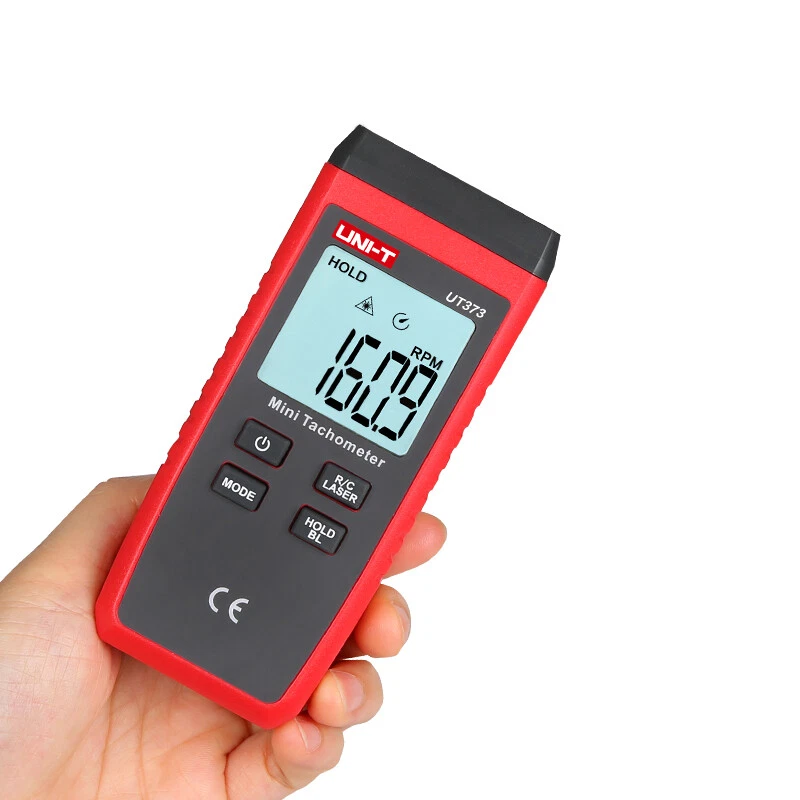 Mini tacómetro digital láser sin contacto UNI-T medidor de RPM probador de medición de velocidad