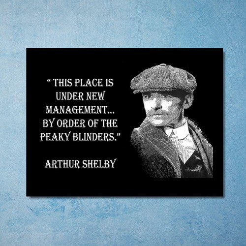 Multi-Listing Peaky Blinders TV Series Quotes metal plaques signs poster images - Picture 10 of 17