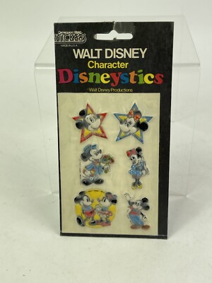 VINTAGE DISNEY MICKEY & Minnie Stars STICKERS DISNEYSTICS Dimension Weld