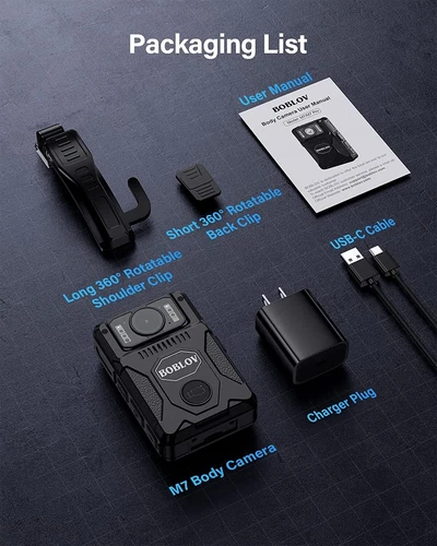 Boblov 1080P Police Body Worn Camera audio Video recorder Night Vision Cam 128GB - Picture 13 of 13