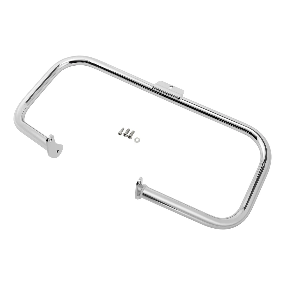 Protector de motor barra de choque de carretera cromada para Harley Heritage Softail FatBoy 2000-17 Foto 3 de 4