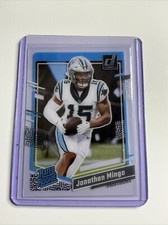 2023 Panini Donruss Clearly Jonathan Mingo #69 Rated Rookie Base Set Carolina RC