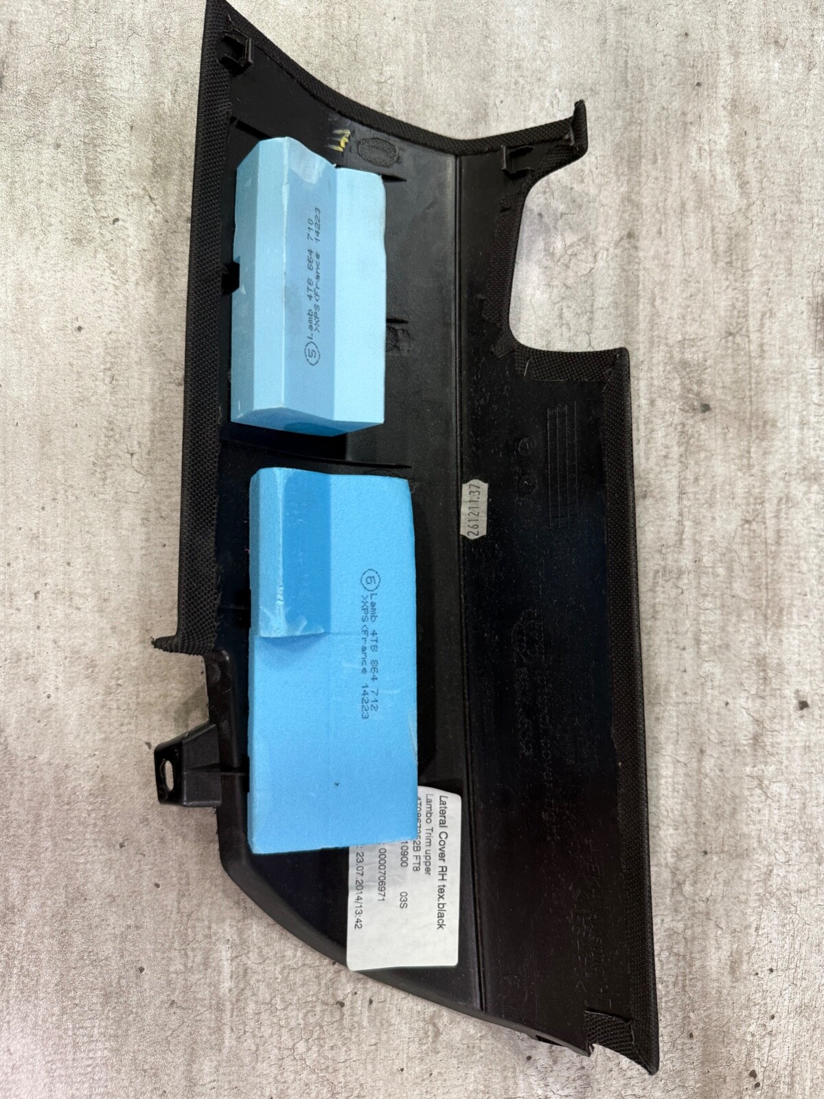 LAMBORGHINI HURACAN EVO TECNICA RIGHT RH INTERIOR A-PILLAR TRIM OEM 4T0867352B