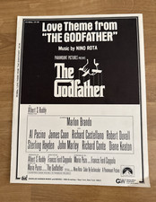 Vintage Sheet Music Love Theme From The Godfather Nino Rota 1972 Hansen Music