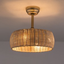 18.5in Boho Ceiling Fan Light Chandelier Pendant Lamp Bedroom Living Room Decor