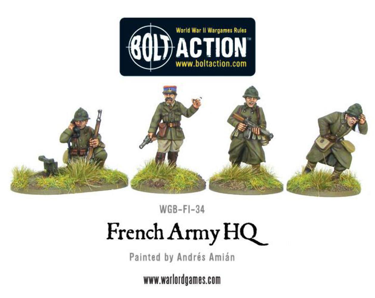 Bolt Action - French Army HQ - Warlord Games