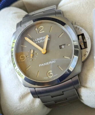 UHR WATCH PANERAI LUMINOR MARINA ED LIMITEE 100 EXEMPLARE DUBAI PAM 00734 - Bild 1 von 4
