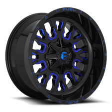 4 20x9 Fuel Black Blue Stroke Wheel 5x139.7 5x150 For Ford Jeep Toyota Gm 4 20x9 Fuel Black Blue Stroke Wheel 5x139.7 5x150 For Ford Jeep Toyota Gm