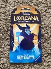 Disney Lorcana THE FIRST CHAPTER EMPTY SLEEVED HANGAR PACK MALEFICENT QUANTITY!