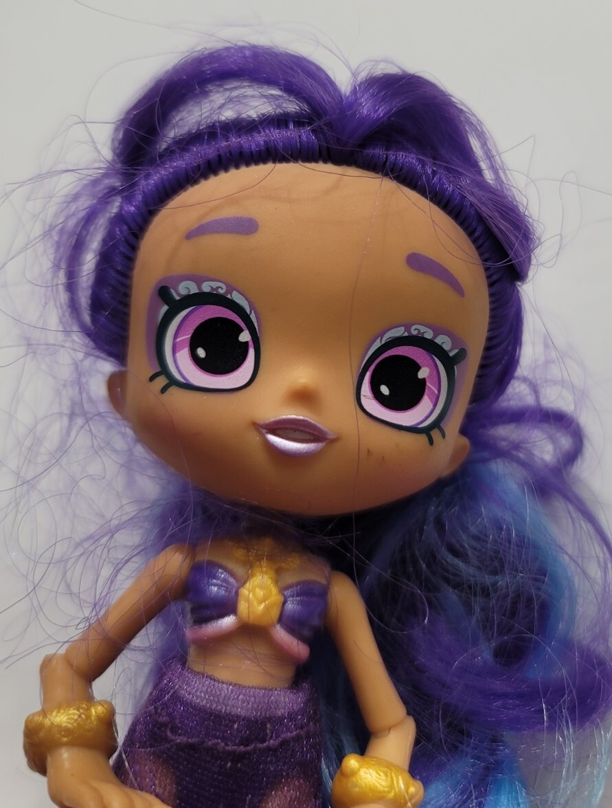 SHOPKINS SHOPPIES DOLL JENNI LANTERN LIL SECRETS DOLL ONLY MISSING SHOES  PURPLE