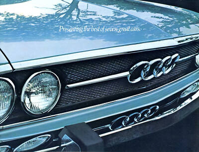 Audi 100 1973 Dealer Brochure 100LS, 100GL