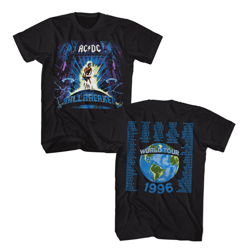 ACDC Ballbreaker World Tour Locations 1996 Men's T Shirt