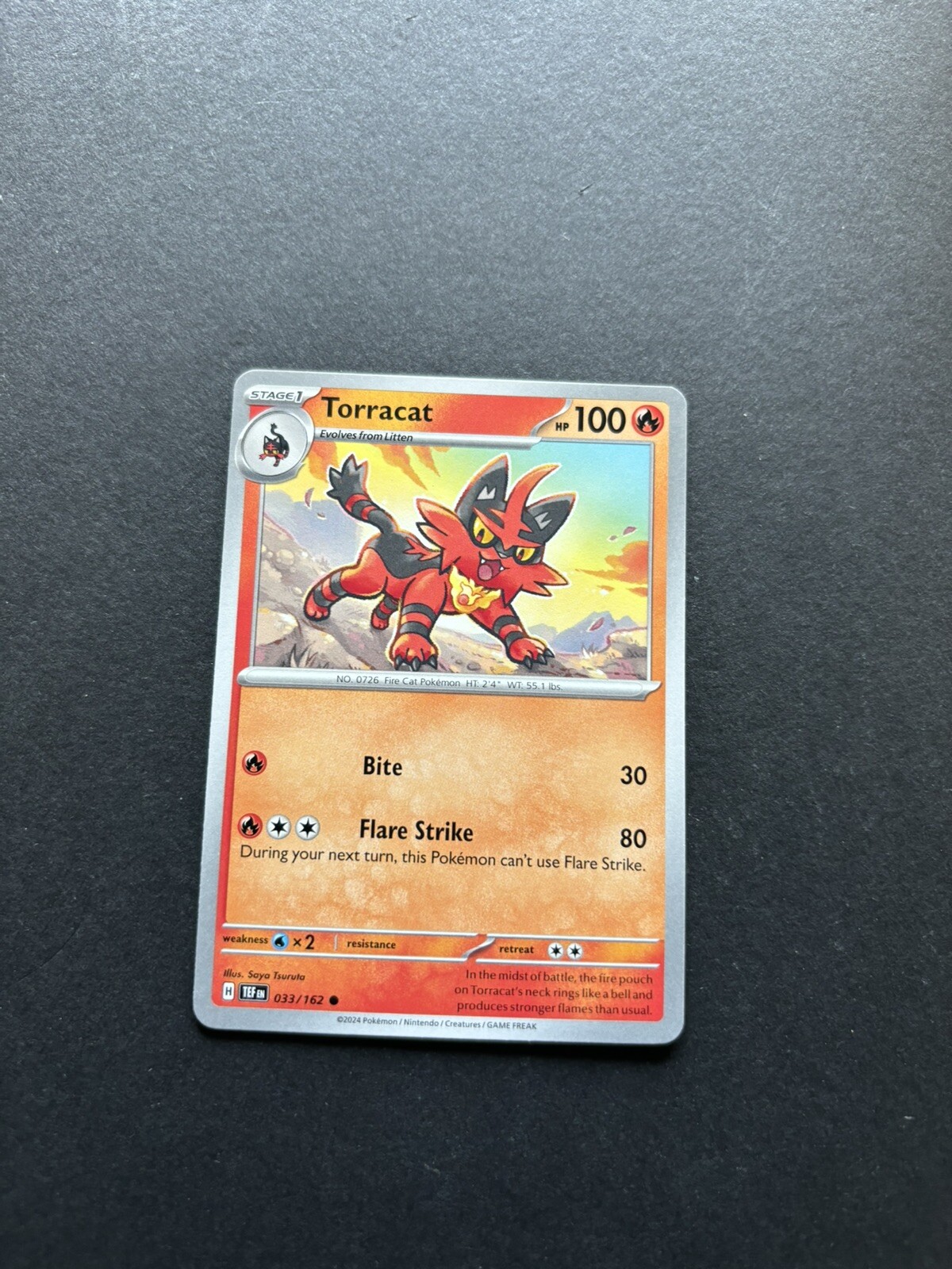 2024 Pokémon Temporal Forces - Torracat No. 33/162
