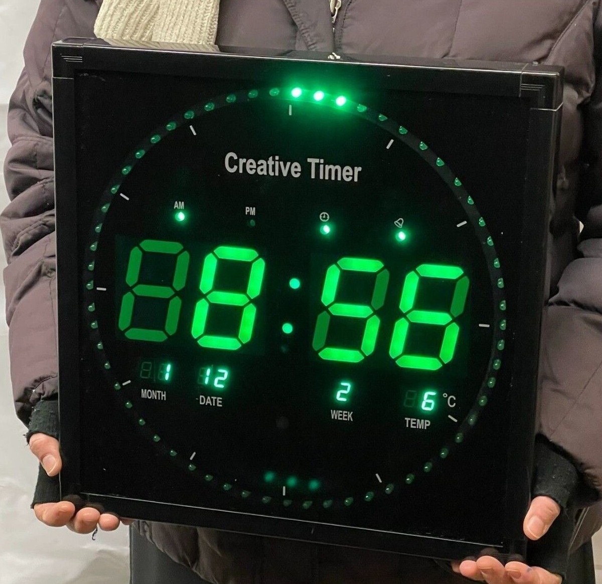 Animated Clock Moving Wall