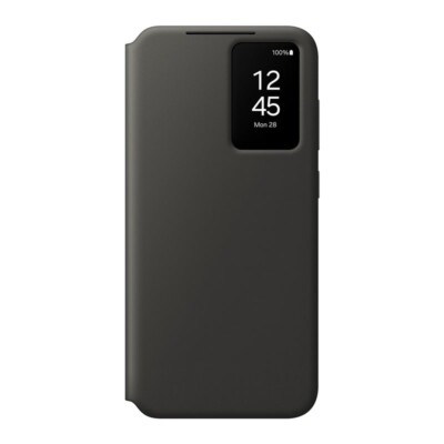Original Samsung Smart View Wallet Case Cover EF-ZS721 Galaxy S24 FE Schwarz