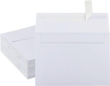 50 Pack White Envelopes, 5 x 7 Inch Envelopes,A7 Envelopes, Card Envelopes, Invi