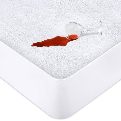 Utopia Bedding Coprimaterasso Matrimoniale Impermeabile 160 x 200 x 30 cm, Certi