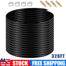 3/8" Self Sinking Aeration Hose, 328FT Weighted Air Pump Tubing for Garden, Pond