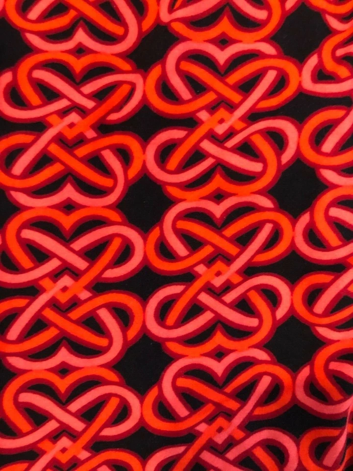 Lularoe Love Stories Valentine 2020 One Size Leggings OS Red Pink Heart Celtic - Image 2 of 2
