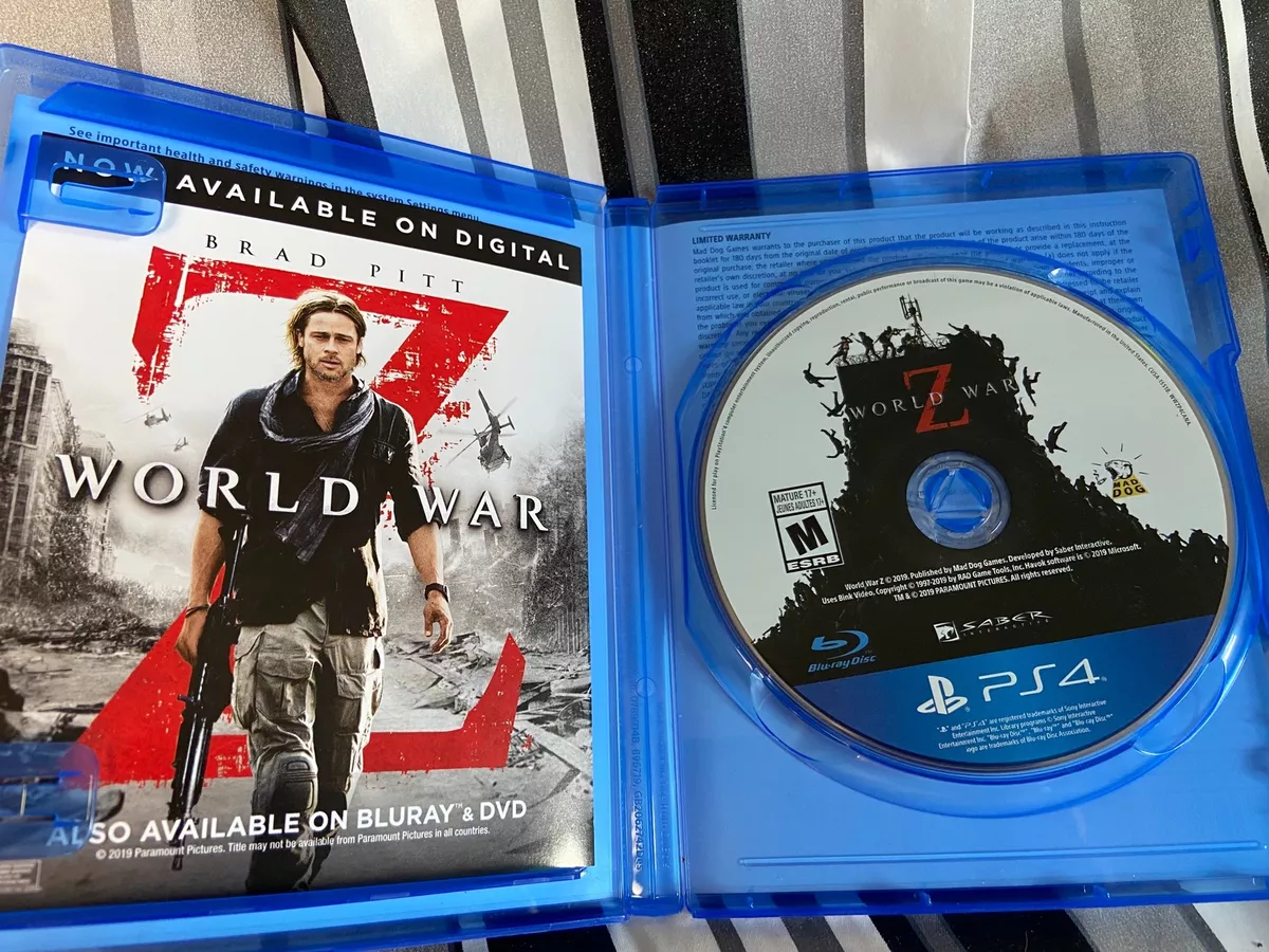 Sony World War Z PS4 Game Blue