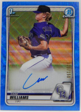 2020 Bowman Draft Baseball - Blue Refractor 1st Auto #