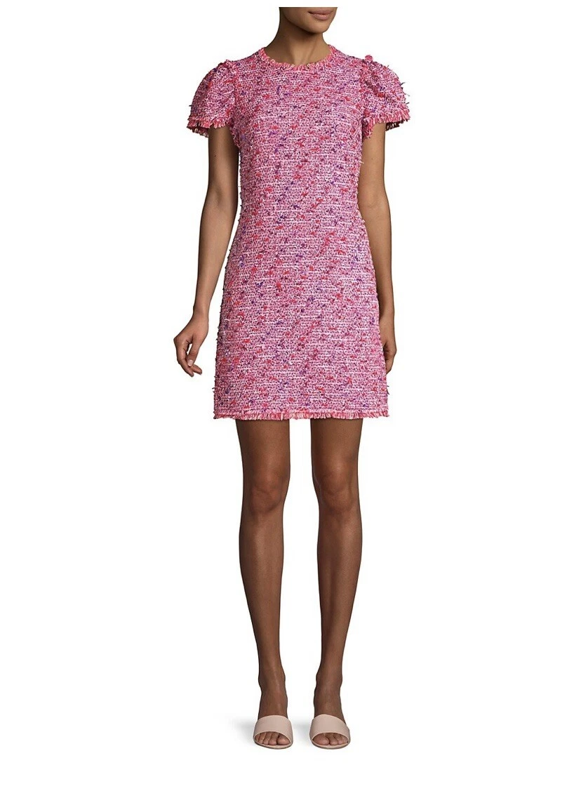 Kate spade puff top sleeve tweed dress
