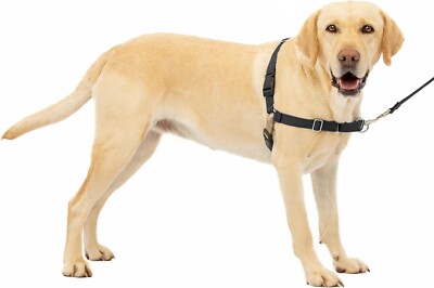NEW PetSafe Easy Walk No-Pull Dog Harness Black Size Large, Black & Silver