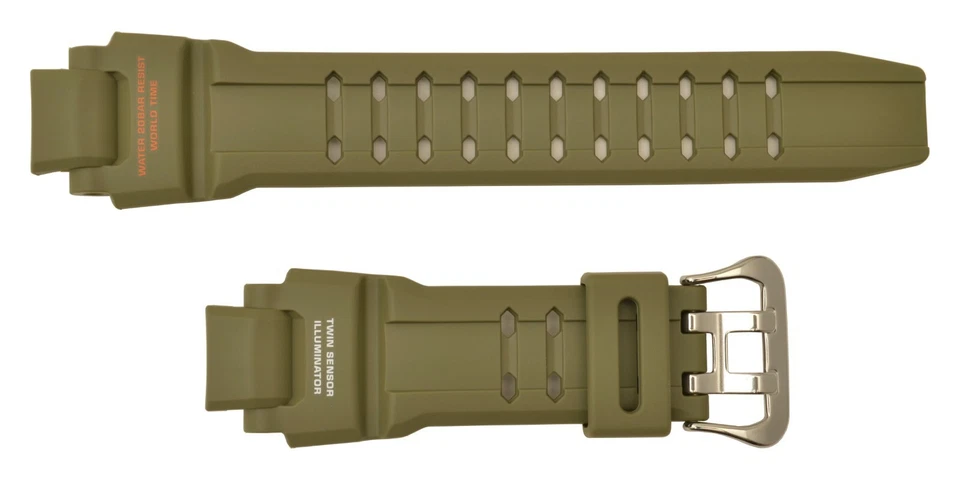 Correa de reloj original Casio G-Shock verde GA-1100KH-3A 10531393 Foto 2 de 4